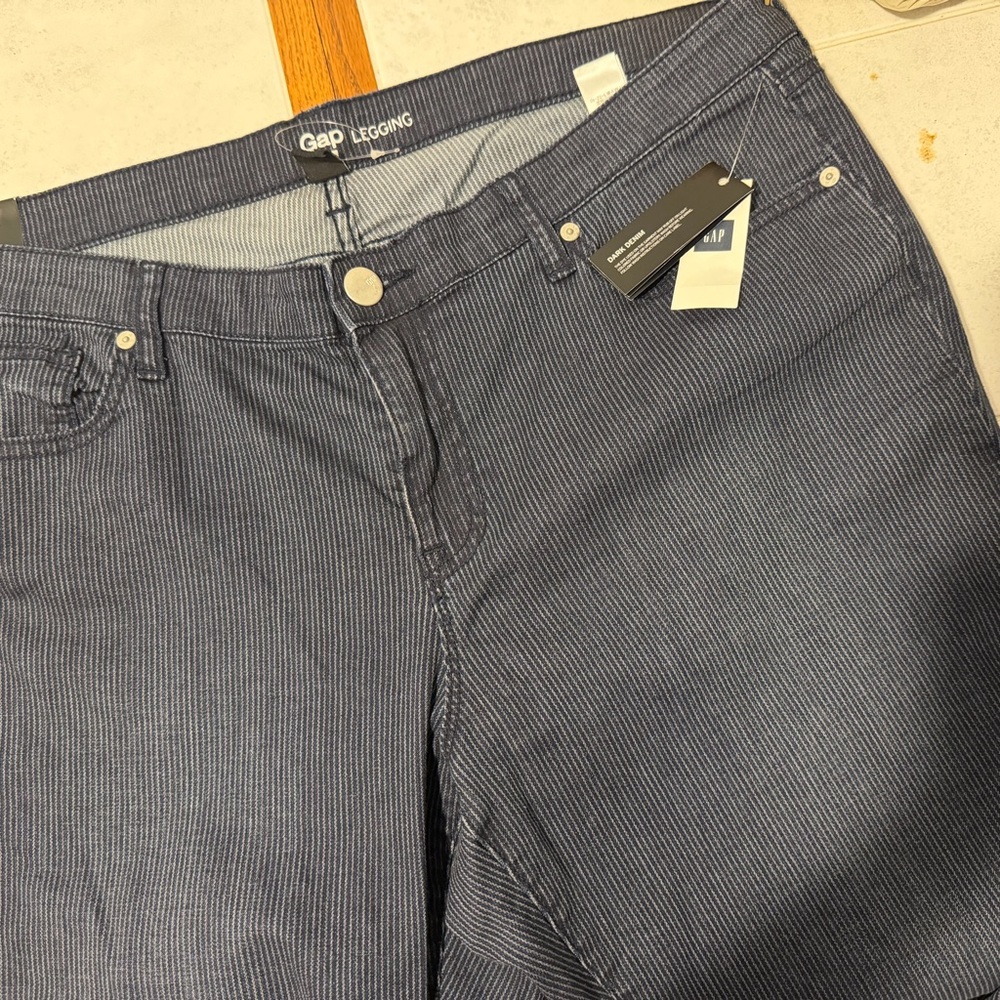 GAP Women's Striped Navy Jeggings